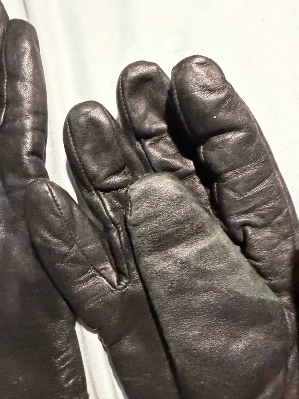 🌧️3M Thinsulate Black Leather Gloves - Picture 4 of 6
